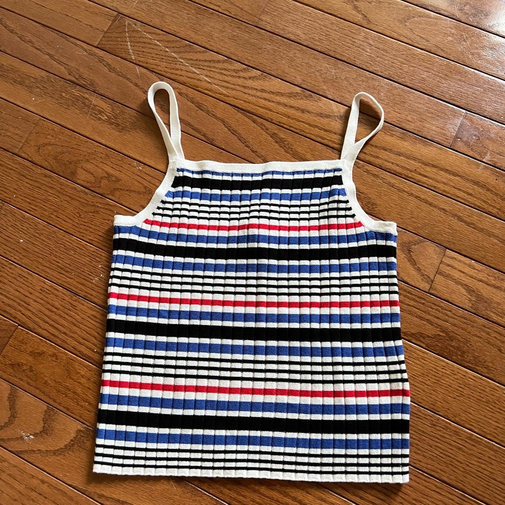 Red, White, & Blue stripped tank